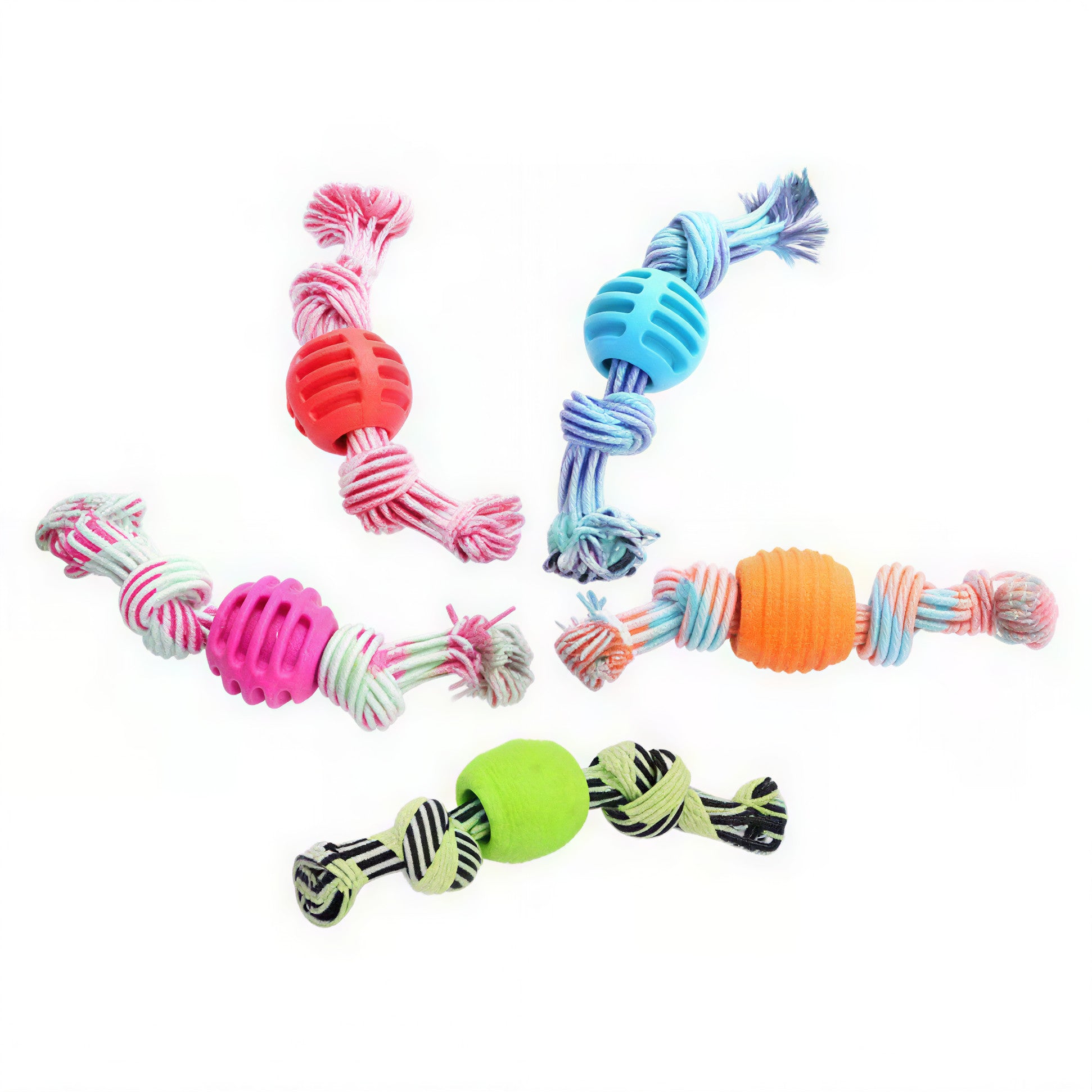 Durable Rope Dog Toy Set – Cleans Teeth & Reduces Boredom