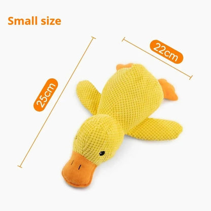 Pet Plush Toy Dog Calming Duck Companion Sleeping Duck Toys Chew Toy Durable Squeaky for Puppy Pet Teeth Cleaning Chew Pet To